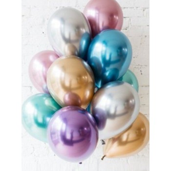 Μπαλόνια chrome μιξ χρωμάτων